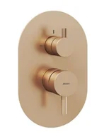 Baterie wannowe i prysznicowe - Ravak Espirit - Bateria podtynkowa na 2 urządzenia, szczotkowane różowe złoto X070362 - miniaturka - grafika 1