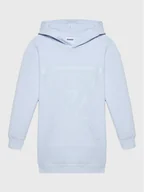 Sukienki i spódniczki dla dziewczynek - Guess Sukienka dzianinowa J2BK35 FL03S Niebieski Regular Fit - miniaturka - grafika 1