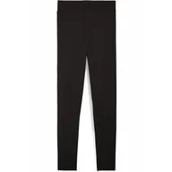 Odzież sportowa dziecięca - Młodzieżowe legginsy Essentials Tape PUMA Black - miniaturka - grafika 1
