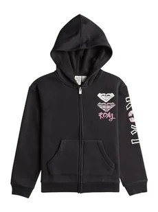 Roxy Top SURF FEELING ZIPPED SZCZOTKOWANY SZCZOTKOWANY Młodzieżowy Czarny 4 - Koszulki i topy damskie - miniaturka - grafika 1