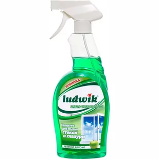 Inco-Varitas Płyn do mycia szyb i glazury Ludwik zielone jabłko 750 ml - Płyny do mycia szyb - miniaturka - grafika 1