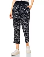 Spodnie damskie - Street One Damskie spodnie wiskozowe A375250 7/8, ciemnoniebieskie, W36/L26 - miniaturka - grafika 1