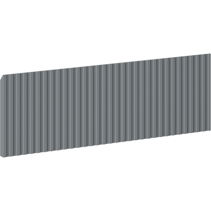 Mexen Rivel front ryflowany do korpusu szafki łazienkowej 60 x 20 cm, grafit mat - 91A20-0600-235-1-66