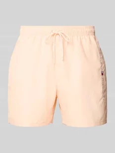Spodenki kąpielowe o kroju regular fit z tunelem - Kąpielówki męskie - miniaturka - grafika 1