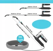 Opryskiwacze - Elektryczny Opryskiwacz Do Roślin Z 3 Dyszami I Wężem Opryskiwacz Ogrodowy - miniaturka - grafika 1