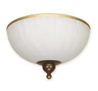 Lampy sufitowe - Lemir Flex plafon 1 Brązowy + zdobienie złotem O1481 BR (O1481 BR) - miniaturka - grafika 1