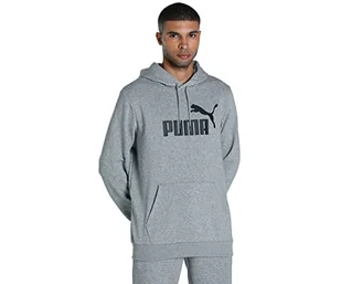 Puma Męska bluza z kapturem Ess Big Logo Tr Sweat Szary Średni szary wrzos XL 586688 - Bluzy męskie - miniaturka - grafika 1