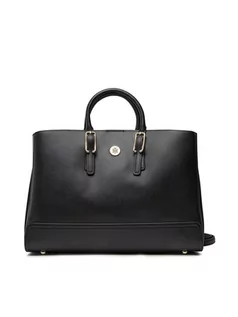 Torebki damskie - Tommy Hilfiger Torebka Honey Workbag AW0AW10494 Czarny - grafika 1