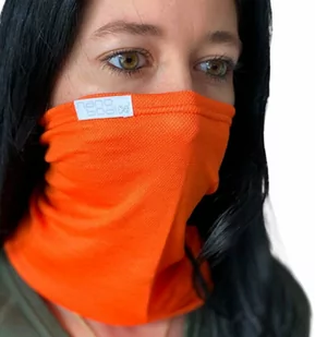 NANO szalik wielofunkcyjny .pomarańczowy - Czapki i chusty sportowe damskie - miniaturka - grafika 1