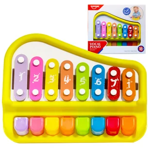 Edukacyjne organki, cymbałki żółte - Instrumenty muzyczne dla dzieci - miniaturka - grafika 1