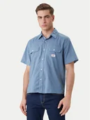 Koszule męskie - Guess Jeans Koszula M6GH61 WN861 Niebieski Regular Fit - miniaturka - grafika 1