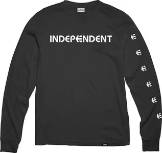 Koszulki męskie - t-shirt męski ETNIES (INDEPENDENT) LS TEE Black - grafika 1