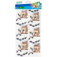 Zabawki kreatywne - Craft with Fun Naklejki Boże Narodzenie 3D Wiewióreczki - miniaturka - grafika 1