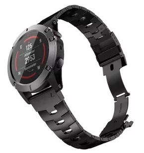 Opaska Pasek Bransoleta Titanium "2" Garmin Fenix 3/5X/3Hr/5X Plus/6X/6X Pro/7X Black - Akcesoria do smartwatchy - miniaturka - grafika 1