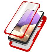 Etui i futerały do telefonów - Etui Samsung Galaxy A32 5G Plexiglas Back and Polymer Front czerwone - miniaturka - grafika 1