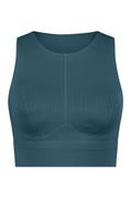 Moda i Uroda OUTLET - Hunkemöller SEAMLESS RIB BRA L2 Zielony - miniaturka - grafika 1