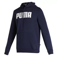 Bluzy męskie - Bluza z kapturem męska Puma ESS FL granatowa 84723704-S - miniaturka - grafika 1