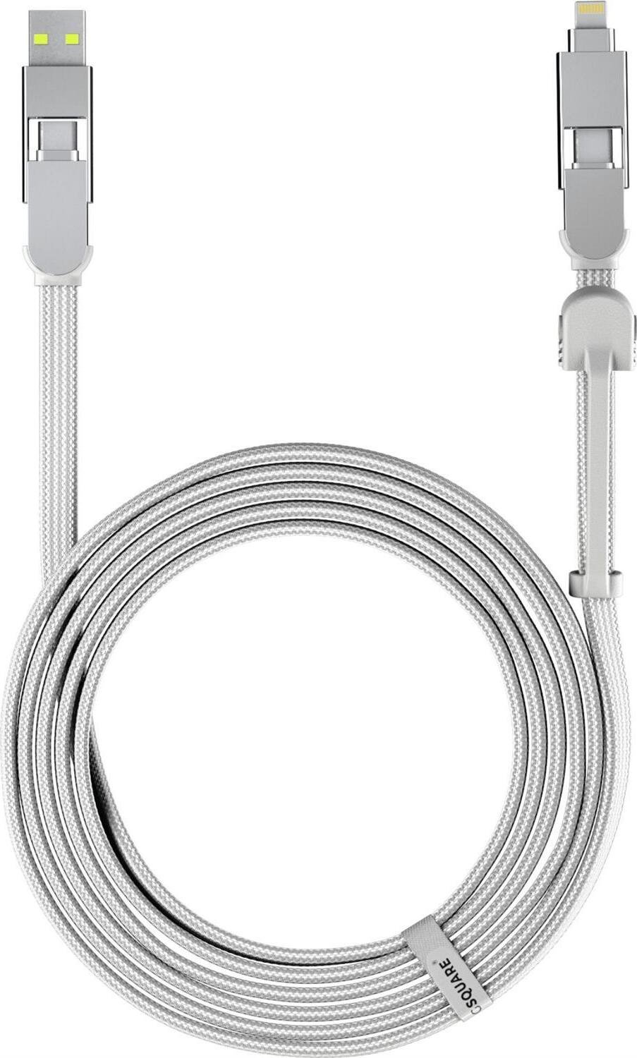 Kabel USB Rolling Square Kabel Rolling Square - inCharge XL 3m biały - Gwarancja bezpieczeństwa. Proste raty. Bezpłatna wysyłka od 170 zł.