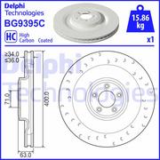 Tarcze hamulcowe - Tarcza hamulcowa DELPHI BG9395C - miniaturka - grafika 1