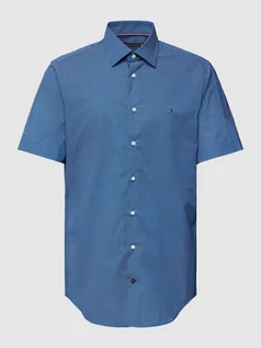 Koszule męskie - Koszula biznesowa o kroju regular fit z kołnierzykiem typu kent - grafika 1