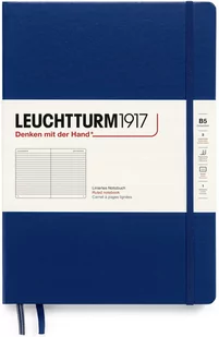 LEUCHTTURM1917 366179 notatnik z kompozycją (B5), twarda okładka, 219 numerowanych stron, granatowy, w linie - Pozostałe książki - miniaturka - grafika 1