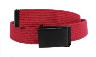 Pasek Parciany PolskaGalanteria Bawełniany PARCIAK 40 mm Z Czarną Klamrą Zatrzaskową Bordowy Szeroki - Paski Pasek Parciany PolskaGalanteria Bawełniany PARCIAK 40 mm Z Czarną Klamrą Zatrzaskową Bordowy Szeroki - Paski - miniaturka - grafika 1