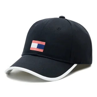 Czapka z daszkiem Tommy Hilfiger Flag AU0AU01732 Czarny - Czapki dla dzieci - miniaturka - grafika 1