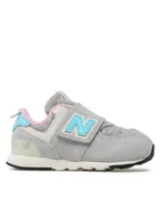Buty dla dziewczynek - New Balance Sneakersy NW574NB1 Szary - miniaturka - grafika 1