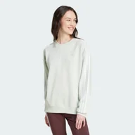 Bluzy sportowe damskie - Essentials 3-Stripes Sweatshirt - miniaturka - grafika 1