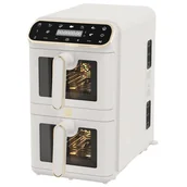 Frytkownice - BerlingerHaus Air fryer Frytkownica beztłuszczowa podwójna 11L Sahara BH-9803 - miniaturka - grafika 1