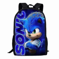 Torebki damskie - Plecak do drukowania 3d dla dzieci Sonic Nowość Fajna kreskówka Torba szkolna dla uczniów szkół podstawowych Torby na książki Plecaki dla chłopców ... - miniaturka - grafika 1