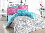 Pościel - Pościel bawełniana ELISA PINK - miniaturka - grafika 1