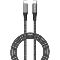 Kable USB - Kabel USB-C - USB-C 4SMARTS PremiumCord 100W 3 m Czarny - miniaturka - grafika 1