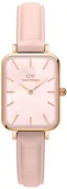 Zegarki damskie - Zegarek Daniel Wellington DW00100508 Quadro Pressed Melrose Pearl 20mm - miniaturka - grafika 1