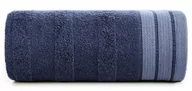 Ręczniki - Ręcznik bawełniany, 70x140, granatowy z bordiura, R170-07 - miniaturka - grafika 1