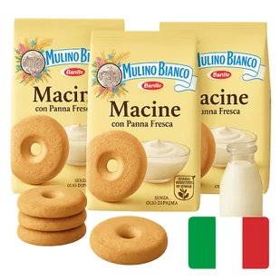 Ciastka kruche Macine con Panna Fresca 350g x 3 - Mulino Bianco - Ciastka - miniaturka - grafika 1