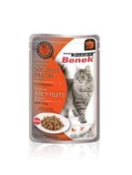 Mokra karma dla kotów - Super Benek Saszetka Fileciki w Sosie z Tuńczykiem 85G - miniaturka - grafika 1