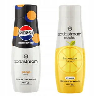 Zestaw 2 koncentratów do wody. Sodastream Pepsi MAX Mango + Lemonade Zero - Syropy i koncentraty owocowe - miniaturka - grafika 1