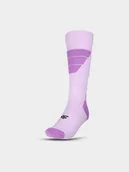 Skarpety termoaktywne - 4F Skarpety narciarskie damskie - fioletowe 35-38 - miniaturka - grafika 1