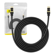 Kable miedziane - Kabel sieciowy kat. 8 Baseus Ethernet RJ45, 40Gbps, 3m (czarny) - miniaturka - grafika 1