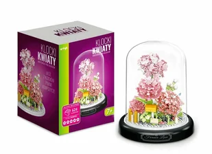 Klocki kwiaty Hortensje pod kloszem 624el 136993 - klocki - Klocki - miniaturka - grafika 1