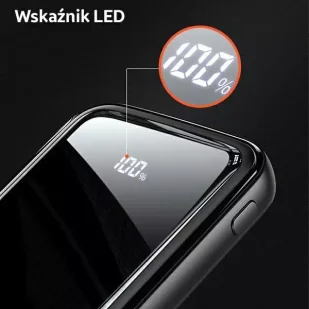 USAMS Powerbank PB58 10000mAh 22.5W QC3.0+PD Fast Charge czarny/black 10KCD16101 (US-CD161) - Powerbanki - miniaturka - grafika 6