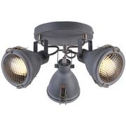 Lampy sufitowe - Candellux Lampa sufitowa reflektorek CRODO PLAFON 3X40W E14 SZARY 98-71132 - miniaturka - grafika 1