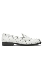 Półbuty damskie - Tory Burch Lordsy 159881 Biały - miniaturka - grafika 1