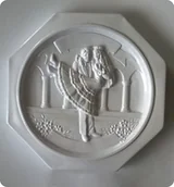 Akcesoria rzeźbiarskie - Forma do odlewów gipsu, talerz/obrazek wesele 1 element - miniaturka - grafika 1