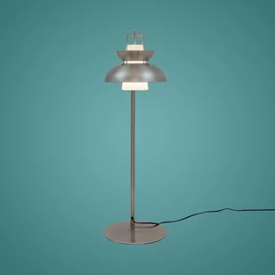Altavola Design Stojąca LAMPA podłogowa SKANDINAWIAN LA061/F_Nickiel Altavola metalowa OPRAWA salonowa satynowany nikiel LA061/F_Nickiel - Lampy stojące - miniaturka - grafika 1