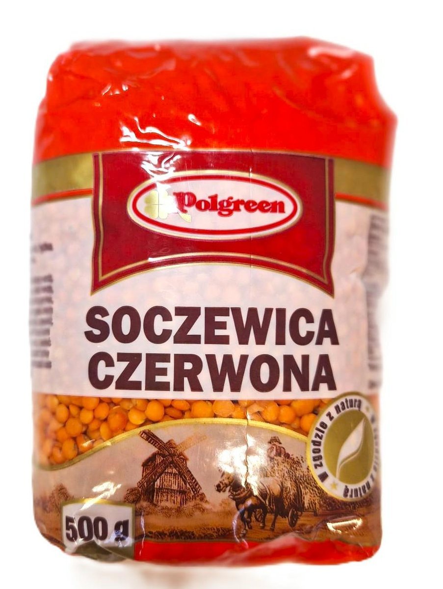 POLGREEN SOCZEWICA CZERWONA 500G