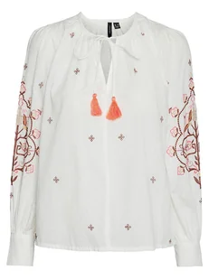 Vero Moda Bluzka w kolorze białym - Bluzki damskie - miniaturka - grafika 1