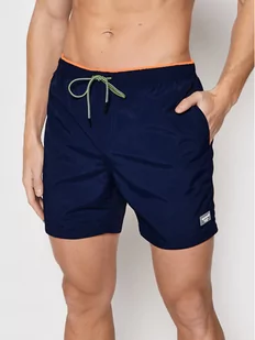 Sprandi Szorty kąpielowe SP22-SKMT003 Granatowy Regular Fit - Kąpielówki męskie - miniaturka - grafika 1