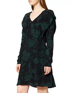 Sukienki - Naf Naf damska sukienka, Lekonfi Czarny, 32 - grafika 1